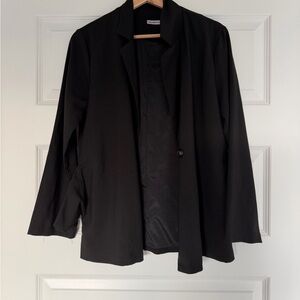 Black Single-Button Blazer